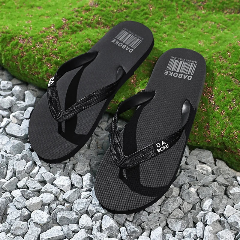 Flip-flops summer new men's breathable light quick-dry Pool beach shoes soft-sole non-slip comfortable outdoor casual slippers