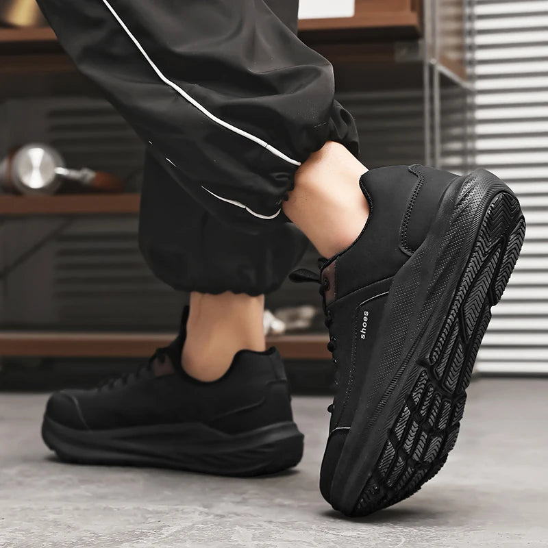 Men's wide-headed racing running shoes four seasons breathable light outdoor casual sneakers classic students speed sports shoes