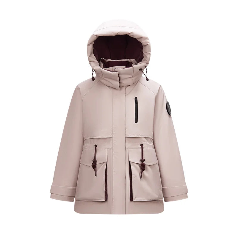 Semir Down Jacket Women Mid-Length Waterproof Oil-proof Stain-proof 2026 New Winter Clothing Coat Women