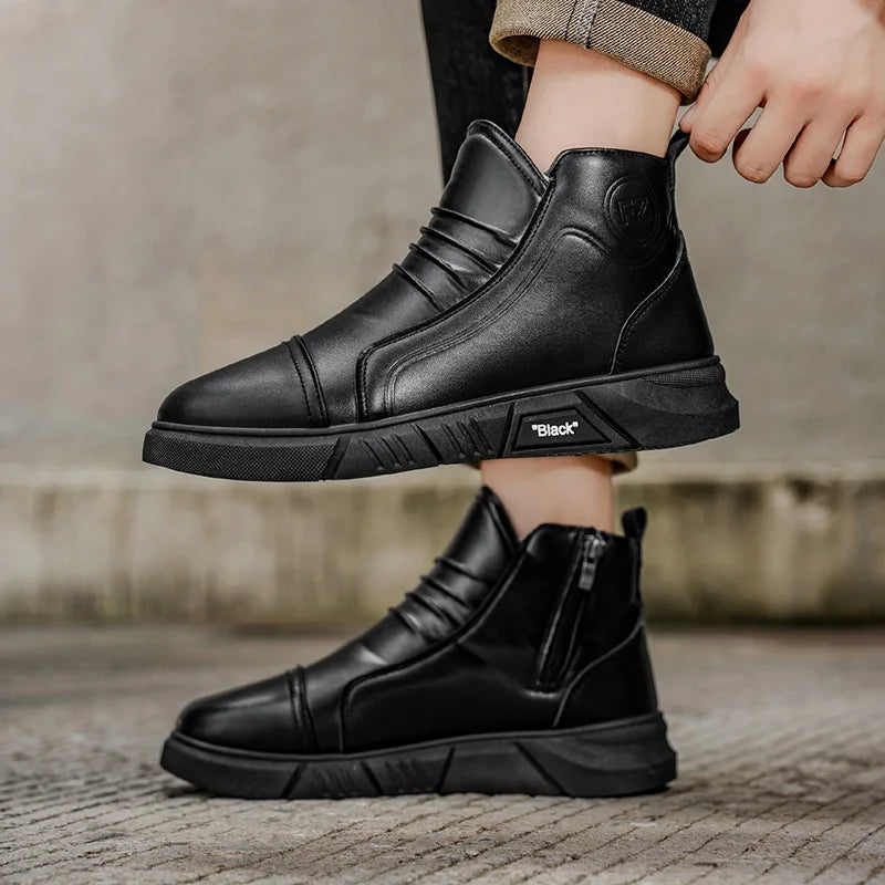 Men's winter casual outdoor sport fashion youth comfortable wear-resistant cotton warm shoes non-slip wear-resistant tide shoes
