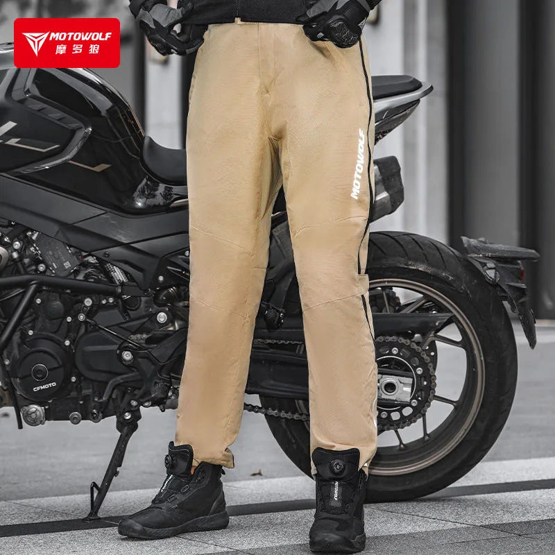 ខោម៉ូតូ Motowolf រដូវរងា កំដៅអគ្គិសនី បញ្ចេញខោរហ័ស ខោរដូវរងា ក្តៅ ការពារខ្យល់ ការពារទឹកជ្រាប ជាមួយ CE Prot