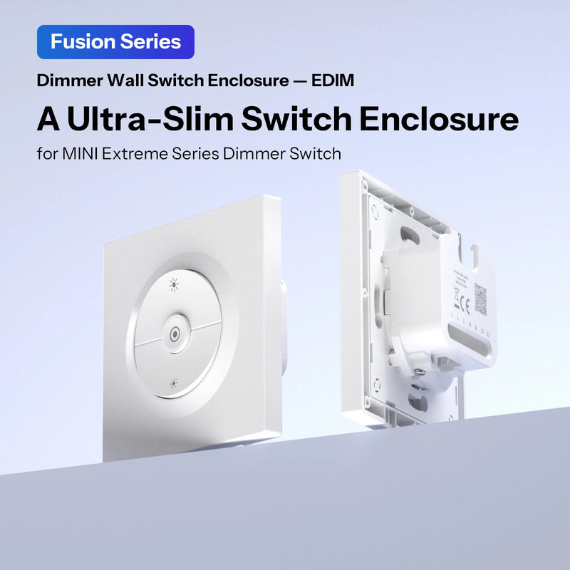 SONOFF EDIM Fusion Series Dimmer Wall Switch Enclosure Clip-on Installation Ultra-Slim Designed for SONOFF MINI-DIM, MINI-ZBDIM