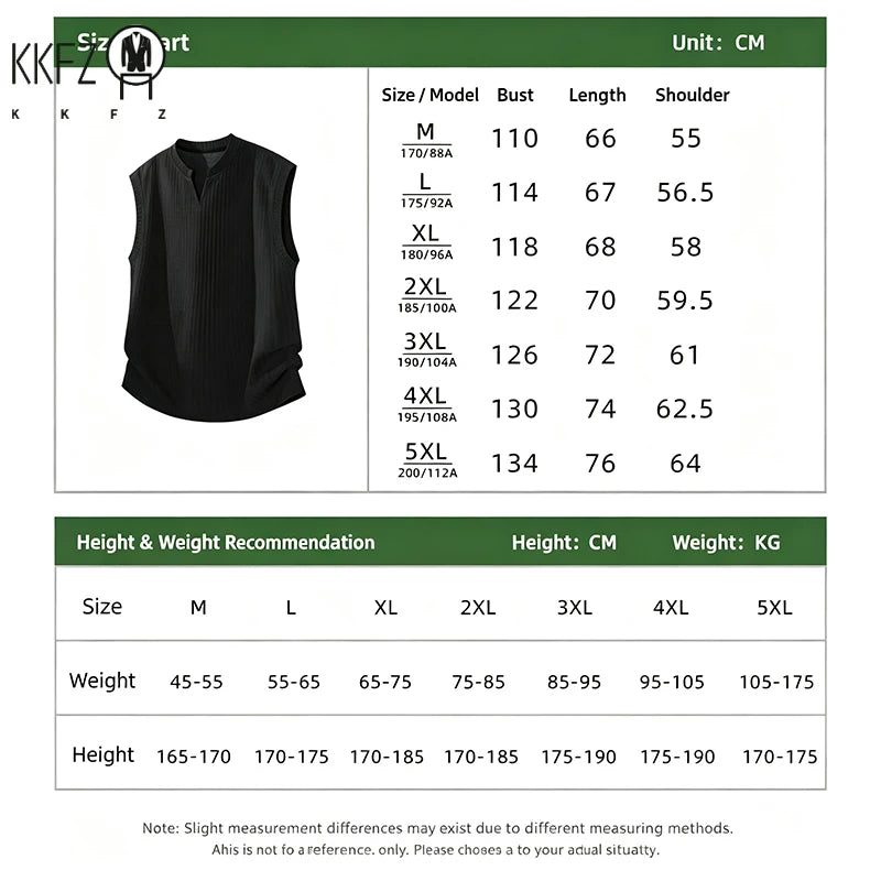 Mens Vertical Ribbed Knit Sleeveless Vest Notched Collar Oversized Cutting Suitable For Vacation Dating And Casual Scenes