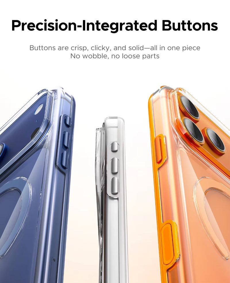 ORICO Magnetic Phone Case for iPhone 17 Clear Proof Slim Rugged Shockproof Protective