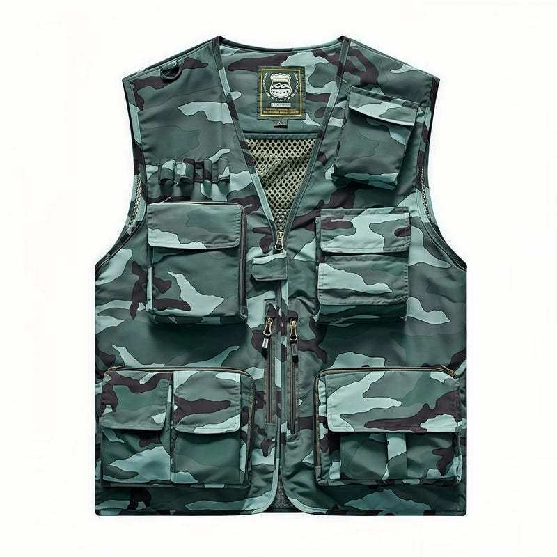 New  Custom Logo Vest Photography Workwear Vest Summer Reversible New Multi-Pocket Breathable Outdoor Vest