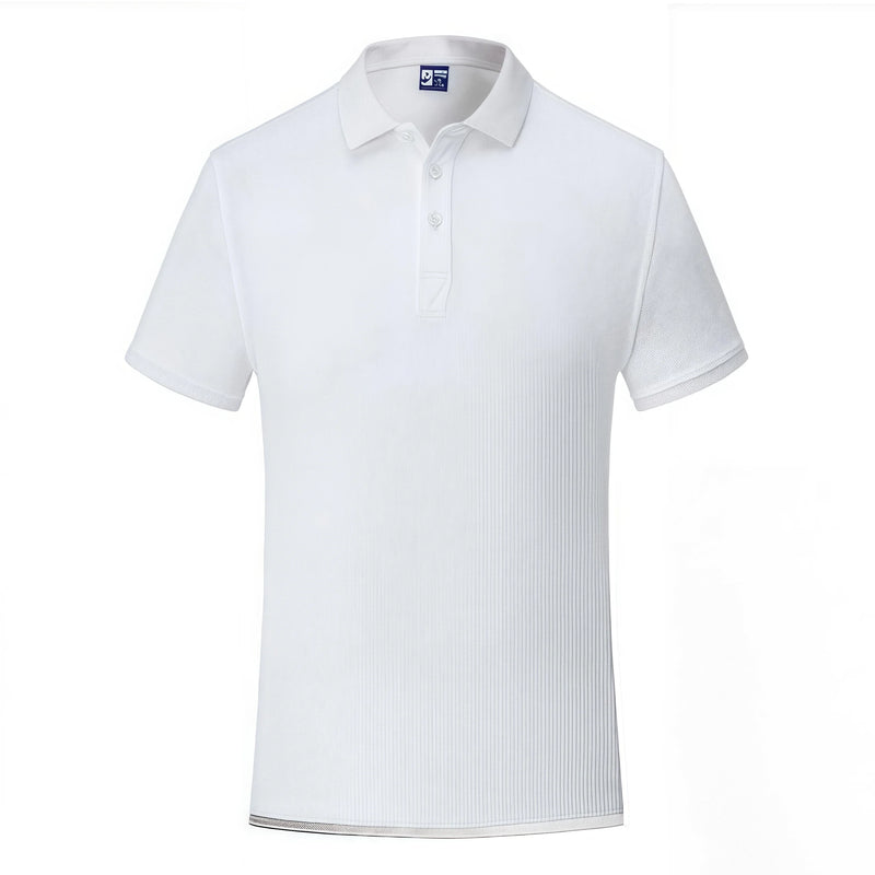 Soft Skin-Friendly Short-Sleeved POLO Shirt  250G High-Quality Island Cotton Custom Logo Work Uniform Busines And Casual