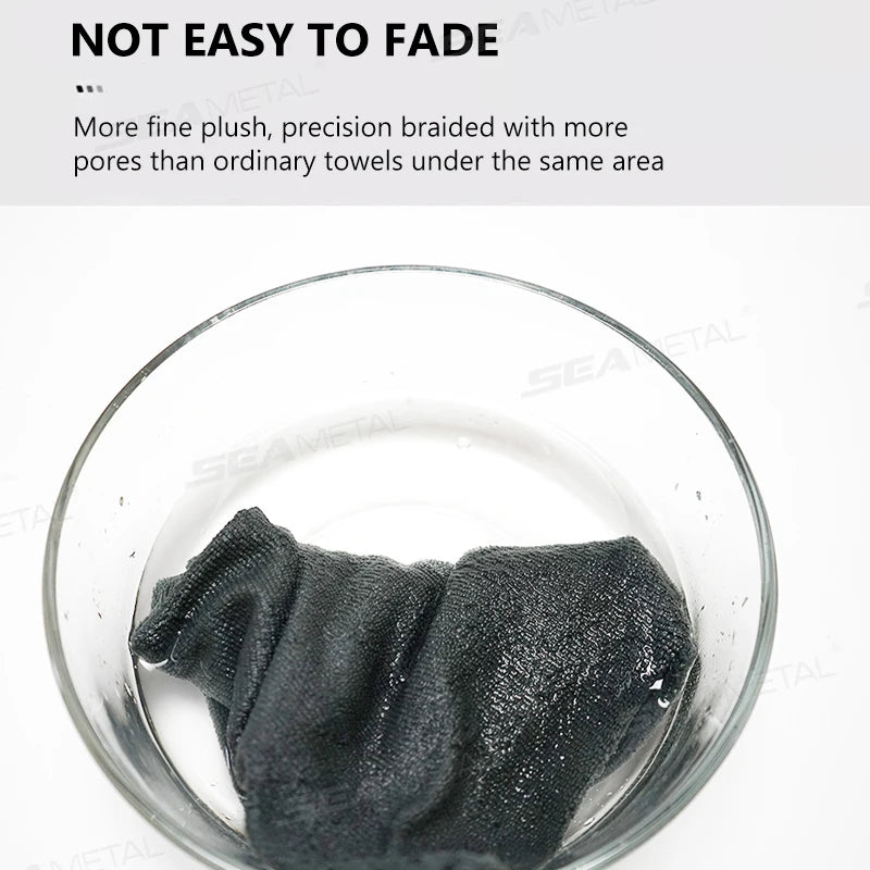 SEAMETAL Car Wash High End Microfiber Towel Car Cleaning Drying Cloth Edgeless Car Care Cloth Detailing Wash Towel