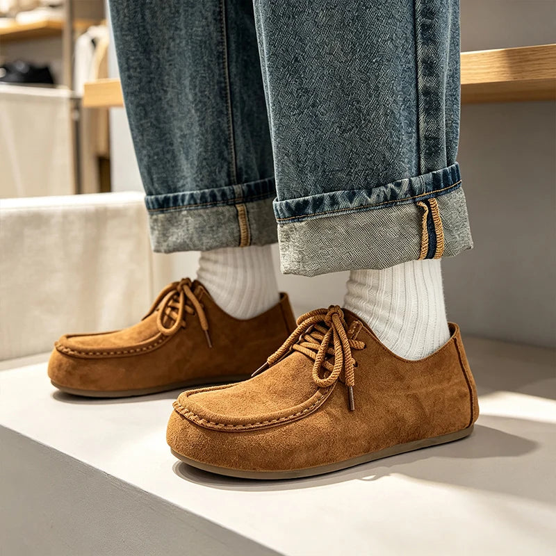 Men's light casual shoes four seasons classic soft-sole breathable non-slip comfort Joker tide shoes fashion sports board shoes
