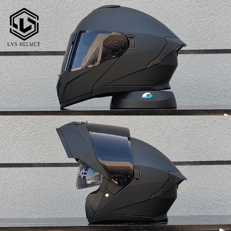 LVS Modular Flip Motorcycle Helmet Full Face Highway Helmet DOT Approved High Quality