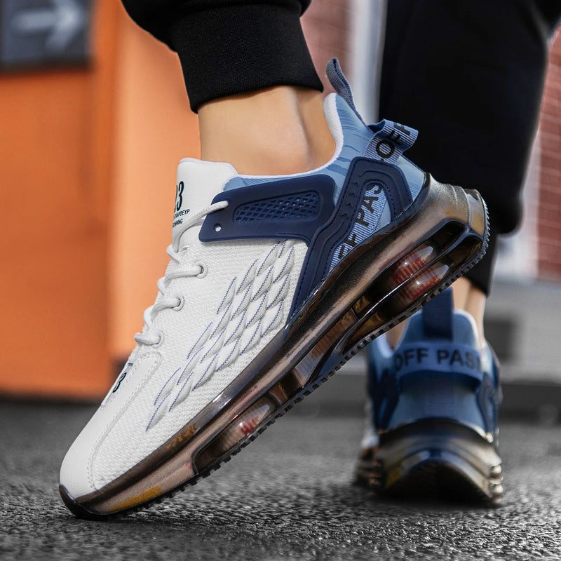 Men's Casual Sneakers Spring Summer New Breathable Light Racing Outdoor Running Shoes Soft Sole Wear-Resistant Speed Sports Shoe