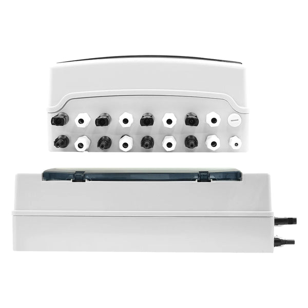 TOMZN Solar Photovoltaic PV Combiner Box With Lightning Protection 4 Input 4 Out DC 600V Fuse MCB SPD Waterproof Box IP65 24ways