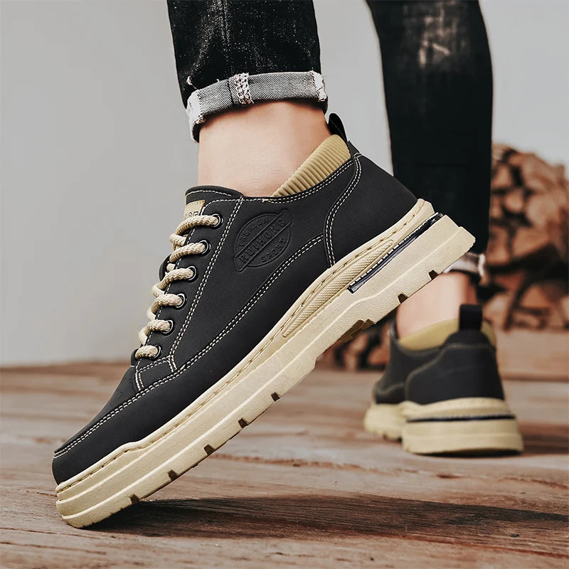 Men's shoes casual sports shoes four season soft soled comfortable outdoor workwear shoes safety shoes fashion youth socks shoes