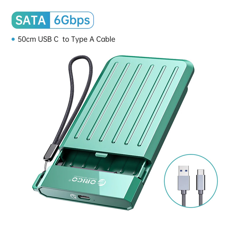 ORICO 6Gbps HDD Case 2.5 inch SATA to USB 3.1 Hard Drive Enclosure Compatible 7mm-9.5mm 2.5" SATA III / II / I HDD and SSD Box