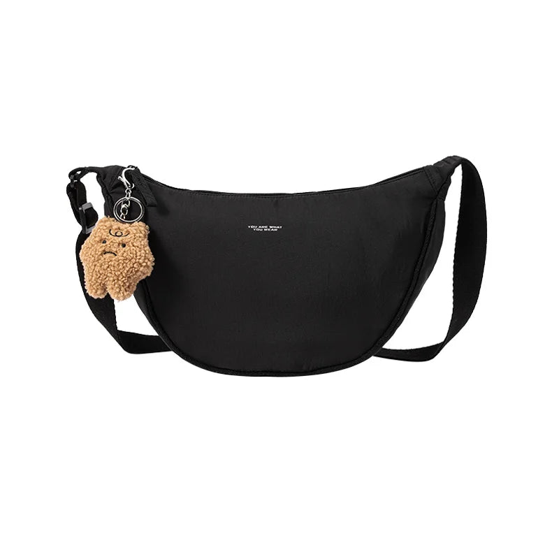 Semir Trendy Bag HipBag Women 2025 HalfMoon Crossbody Sport Casual Minimalist Shoulder Soft Durable