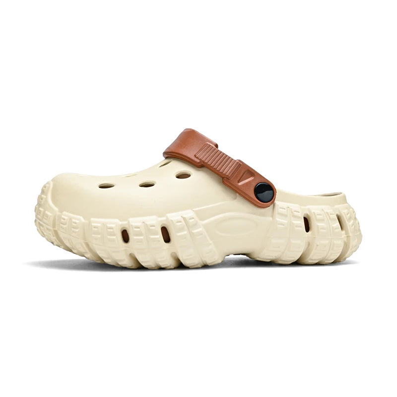 Summer High Quality Soft Clogs Men Thick Soles Sandals Garden Shoes Wide Foot Shoes Size 36-45 Dropshipping