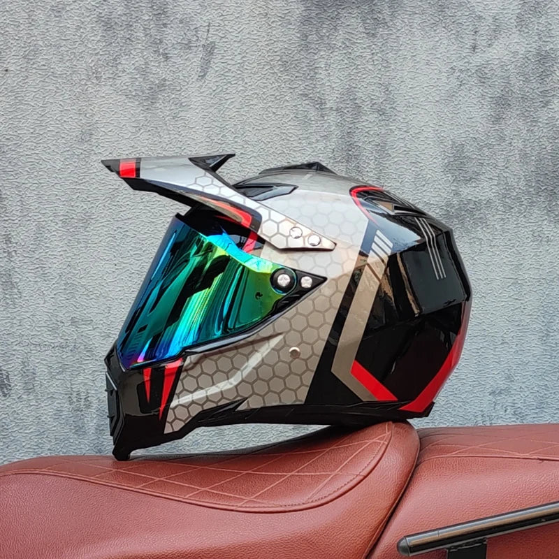 Off road motorcycle helmet, forest speed drop DH helmet, full coverage road rally helmet, suitable for all seasons