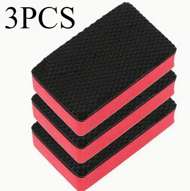 1~3pcs Nano Magic Clay Sponges Automotive & Multi-Surface Cleaning Natural Sponge, Cushion Foam & Anti-Slip EVA Car wash sponge