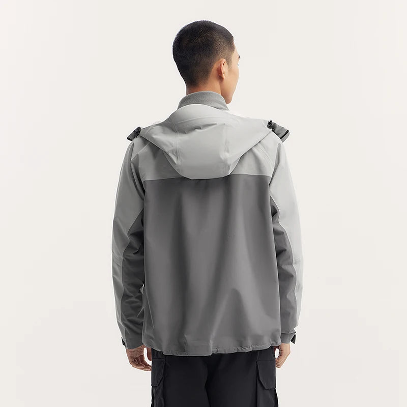 Semir Men Jacket Waterproof Windproof Stain Resistant Hooded Outdoor Clip Jacket Raglan Sleeve Travel Outerwear 2026