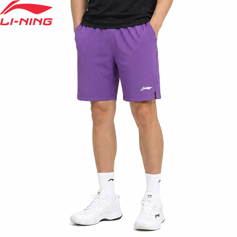 ខោខ្លីវាយសីបុរស Li-Ning AT DRY BASE 100% Polyester មានផាសុកភាព ខោលីនីងបុរស និងស្ត្រី សម្រាប់ប្រកួតអាជីព AAPV045