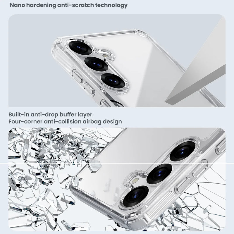 NILLKIN For Samsung Galaxy S26 Ultra Case Nature Pro TPU Hybrid Classic Transparent Back Cover For Samsung S26/S26 Plus Cases
