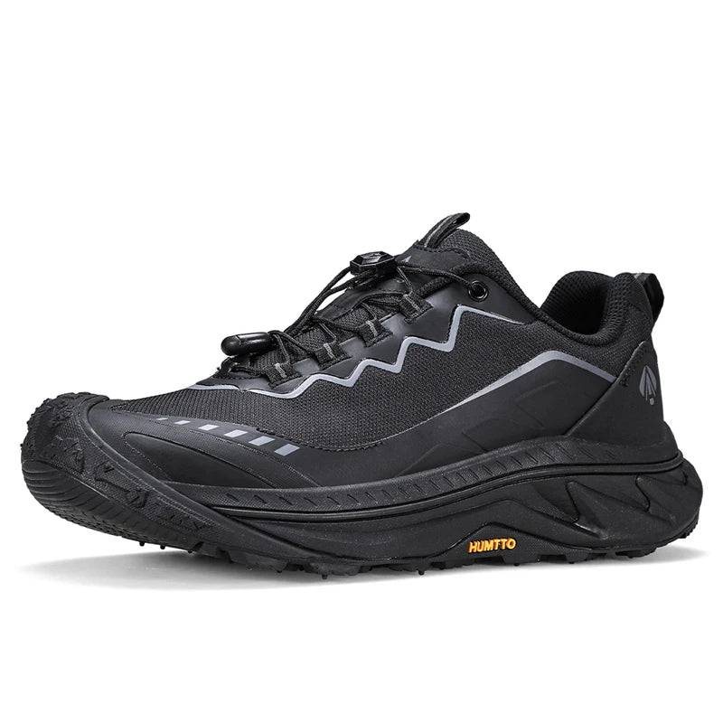 HUMTTO Men's Outdoor Sports Shoes Non-slip Trekking Shoes for Men Breathable Hiking Boots Leather Safety Walking Sneakers Man