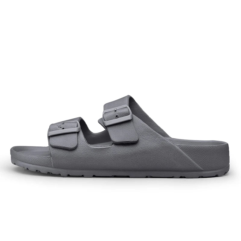 Summer Adjustable Soft Slides Slippers For Men Flat EVA Slippers Lightweight Anti Slip Slippers Size 34-47 48 49  Dropshipping