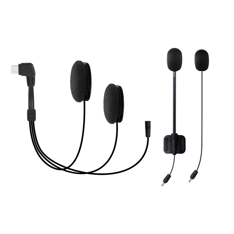 Brand Lexin Intercom Headset & Clip Set Accessories for LX-G2P Bluetooth Helmet Interphone Intercom Headphone Jack Plug