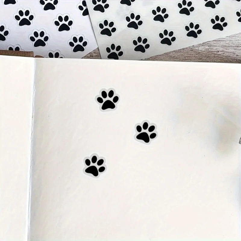 1/2Pcs Small Paw Print Stickers, Suitable for Laptops,Phones, Water Bottles, Phone Cases Decorations.