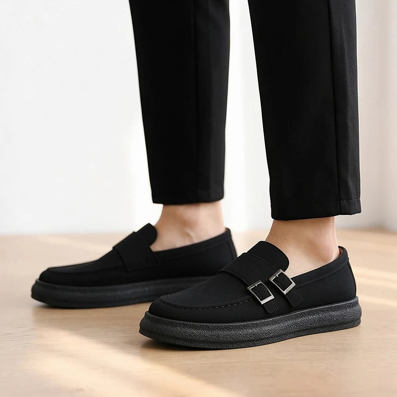 Men's slip on Lazy casual shoes four seasons new breathable light soft-sole non-slip comfort youth Joker outdoor walking shoes