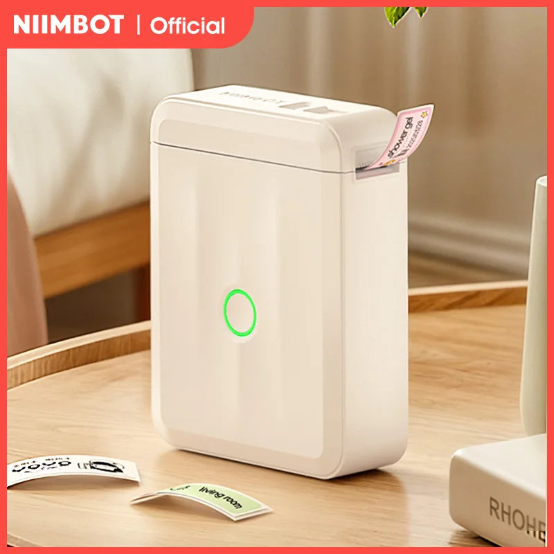 NIIMBOT D110 Thermal Label Printer Mini Portable Self-adhesive Label Maker With Tape for Home Similar to Dymo Labeling Machine