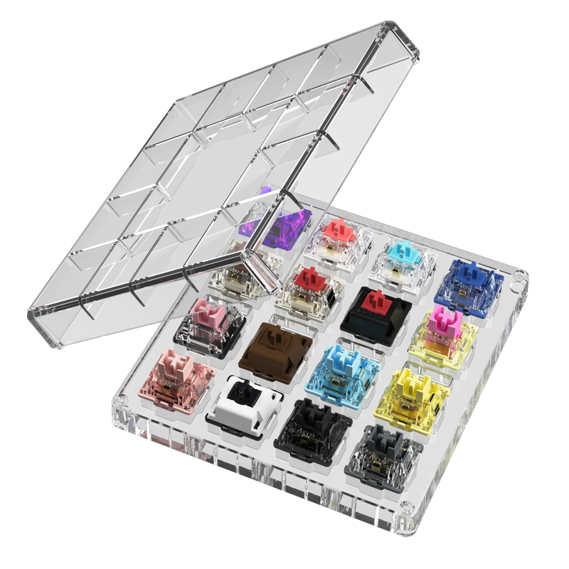 Akko x MonsGeek Acrylic 16-key Switch Tester Linear/Tactile/Clicky/Silent  Switches