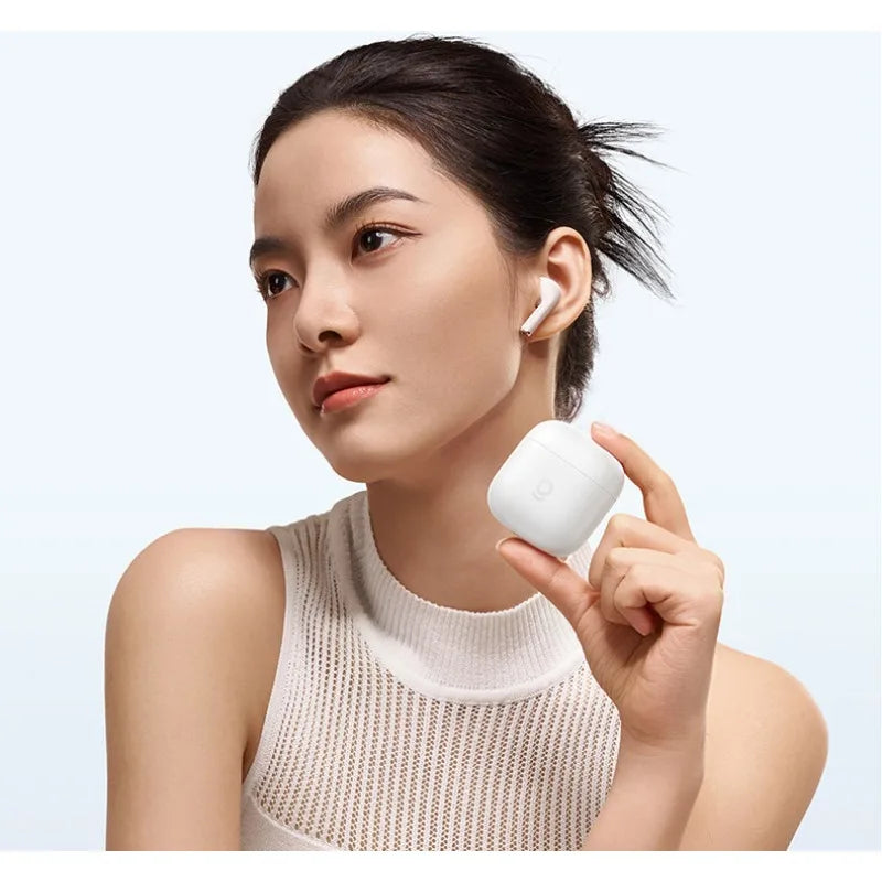 កាសស្តាប់ត្រចៀកប៊្លូធូស BASEUS W04 ជាមួយនឹងការកាត់បន្ថយសំឡេងរំខានពាក់កណ្តាលក្នុងត្រចៀកឥតខ្សែសម្រាប់កីឡា និងអាយុកាលថ្មយូរបំផុត ភាពយឺតយ៉ាវទាប