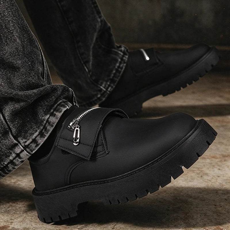 Men's business dress shoes four seasons breathable light soft-sole non-slip Joker tooling leather shoes fashion outdoor walking