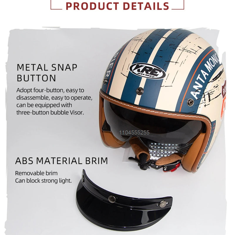 មួកសុវត្ថិភាពម៉ូតូ Capacete De Moto Scooter មួកសុវត្ថិភាពមុខបើកចំហរ ច្រើនលំនាំ Casco Moto Equipment Four Seasons ECE DOT អនុម័ត