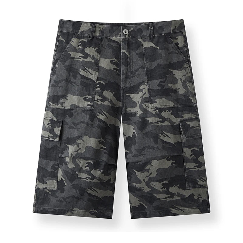 Semir Mens Shorts 2026 Pure Cotton Workwear Style Knee Length Loose Wide Leg Casual Versatile
