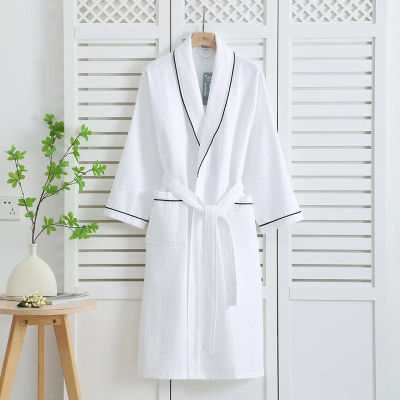 រ៉ូបគេងគូស្នេហ៍កប្បាស ១០០% រដូវស្លឹកឈើជ្រុះរដូវរងាដៃវែងសម្រាប់ស្ត្រីស្លៀកងូតទឹក អាវផាយគីម៉ូណូធម្មតា