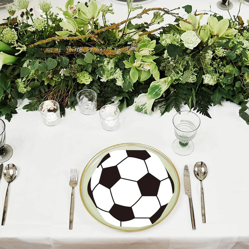 Double-Layer Alien Football Tissue Paper Party Decorations One-Year Atmosphere Napkins for Festive Celebrations