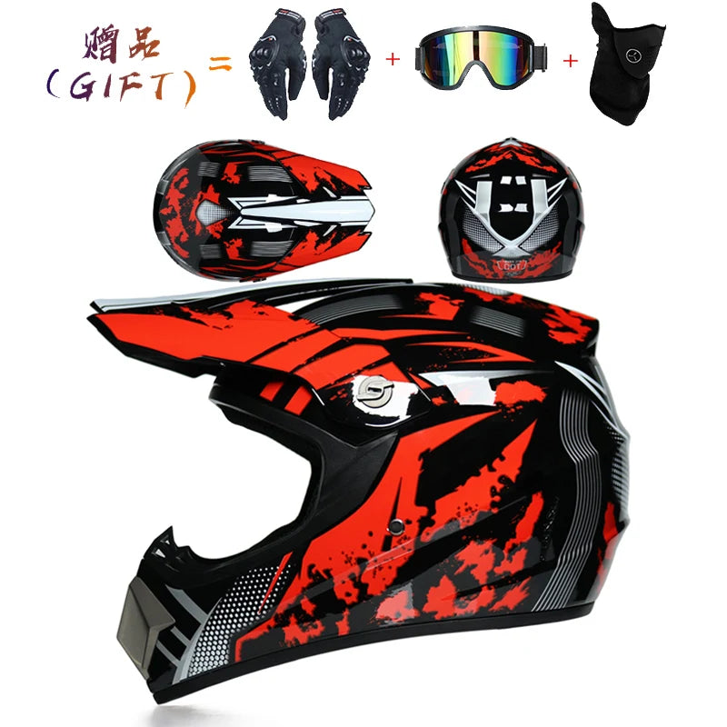 Professional Lightweight Off-road Motorcycle Helmet Racing Bike Children ATV Off-road Vehicle Downhill DH Cross Helmet Motocross