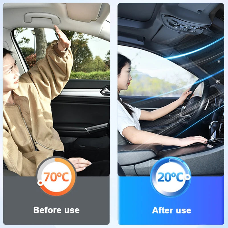 SEAMETAL Snow Cover Car Windshield Snow Sun Shade Waterproof Protector Automobile Strong Magnetic  Front Windscreen Car Covers