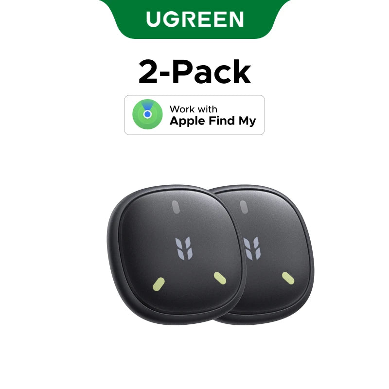 UGREEN FineTrack Mini Smart Tag Finder GPS Tracker for iOS Apple Find My, 5-Year Battery, IP68 Waterproof, Square Design
