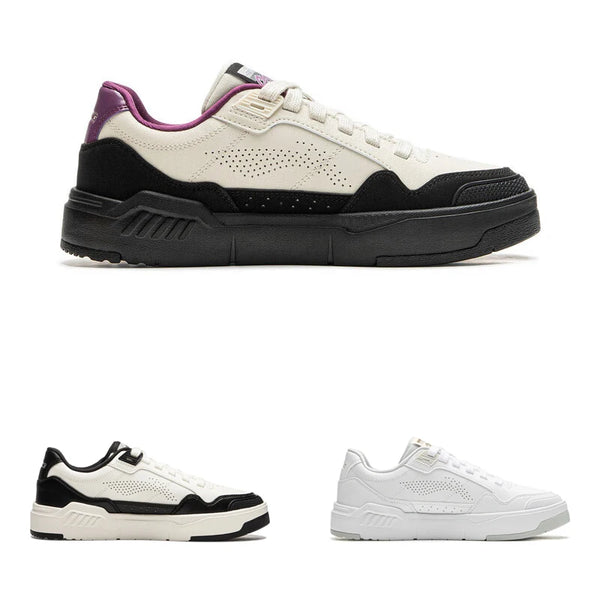 ស្បែកជើង Li-Ning ស្ត្រី Common 80s Lifestyle ស្បែកជើងកីឡាបែបបុរាណដែលមានផាសុកភាព AGCU158