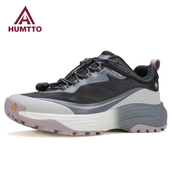HUMTTO Luxury Designer Women's Sports Shoes Cushioning Running Shoes for Women Black Sneaker Trainers Breathable Gym Sneakers