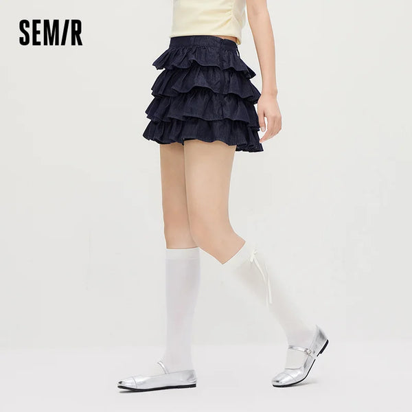 សំពត់នារី Semir ខោខូវប៊យរោម រ៉ូបនំខេក ឡូយទាន់សម័យ Y2K តូចគួរឲ្យស្រលាញ់ ម៉ូដទាន់សម័យរដូវក្តៅ ឆ្នាំ២០២៦