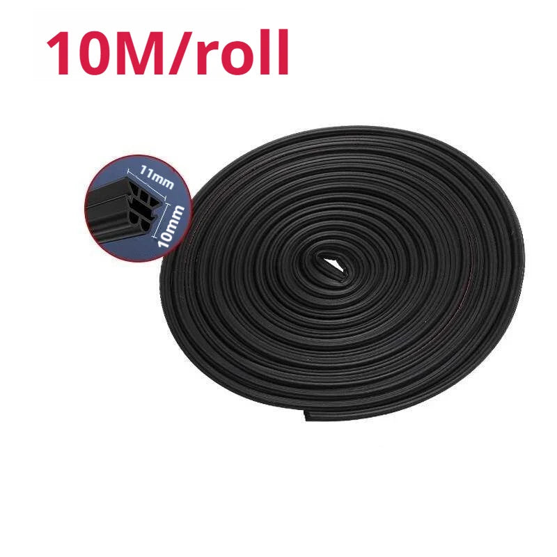 SEAMETAL 5/10/16M Car Door Seal Strips 3-Layer Rubber Auto Door Seal Strip Sound Insulation Weatherstrip for Car Accessories