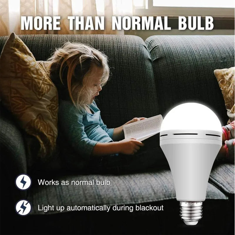 E27 Rechargeable LED Lamp Bulbs 7-15W High Brightness Emergency Light Bulb Outdoor Camping Fishing Portable Lamps Lights