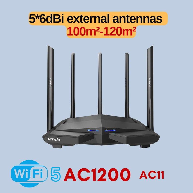 រ៉ោតទ័រ WiFi 6 AX3000 ឧបករណ៍ពង្រីកបណ្តាញឥតខ្សែ Gigabit Tenda 2.4G 5GHz Gigabit WIFI6 AX1500 ឧបករណ៍ពង្រីកបណ្តាញ Tenda AC1200 Wifi Booster
