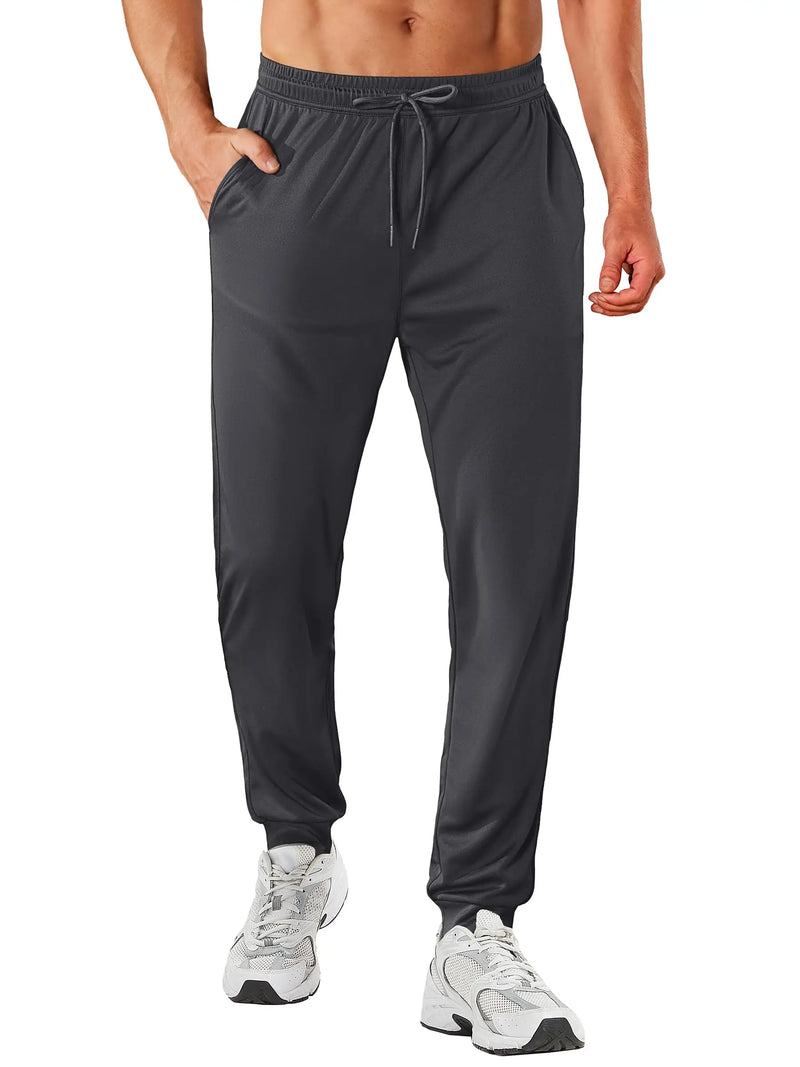 TACVASEN Lightweight Sport Pants Mens Quick Dry Elastic Waist Running Pants Outdoor Gym Workout Athletic Pants Sweatpants Jogger