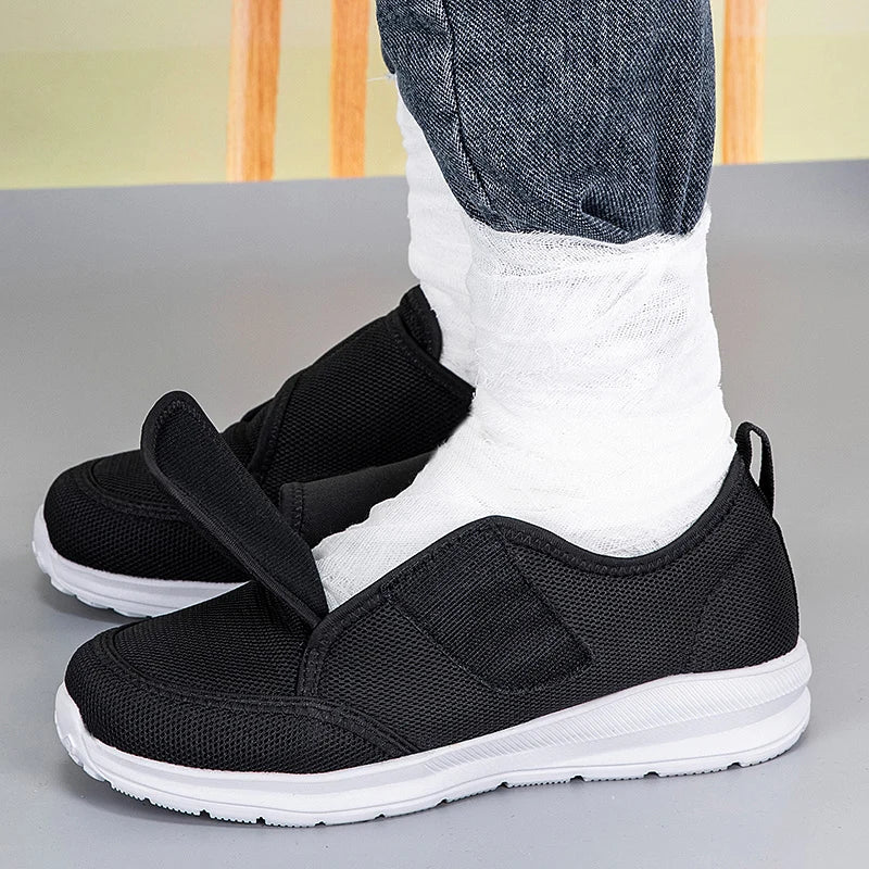 Lightweight Adjustable Diabetic Walking Shoes for Elderly Men and Women Orthopedic Foot Pain Relief Swollen Feet Comfort