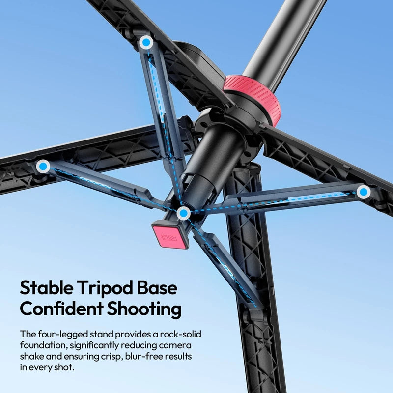 Ulanzi MT44B 1.5M 2-in-1 Selfie Stick Tripod ជើងទម្រសម្រាប់ទូរស័ព្ទ ជើងទម្រសម្រាប់ iPhone 17 16 Android កាមេរ៉ា DSLR Vlog Live