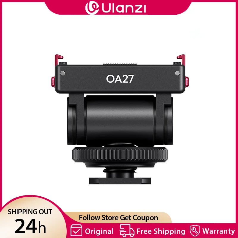 Ulanzi OA27 ជើងទ្រ ស្បែកជើង ត្រជាក់ រហ័ស សម្រាប់ DJI Action 6/Nano Magnetic Adapter Tripod Mount ជាមួយ វីស 1/4" អាច លៃតម្រូវ ការ ផ្អៀង 180°